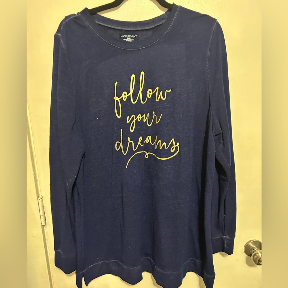 Lane Bryant Navy Top